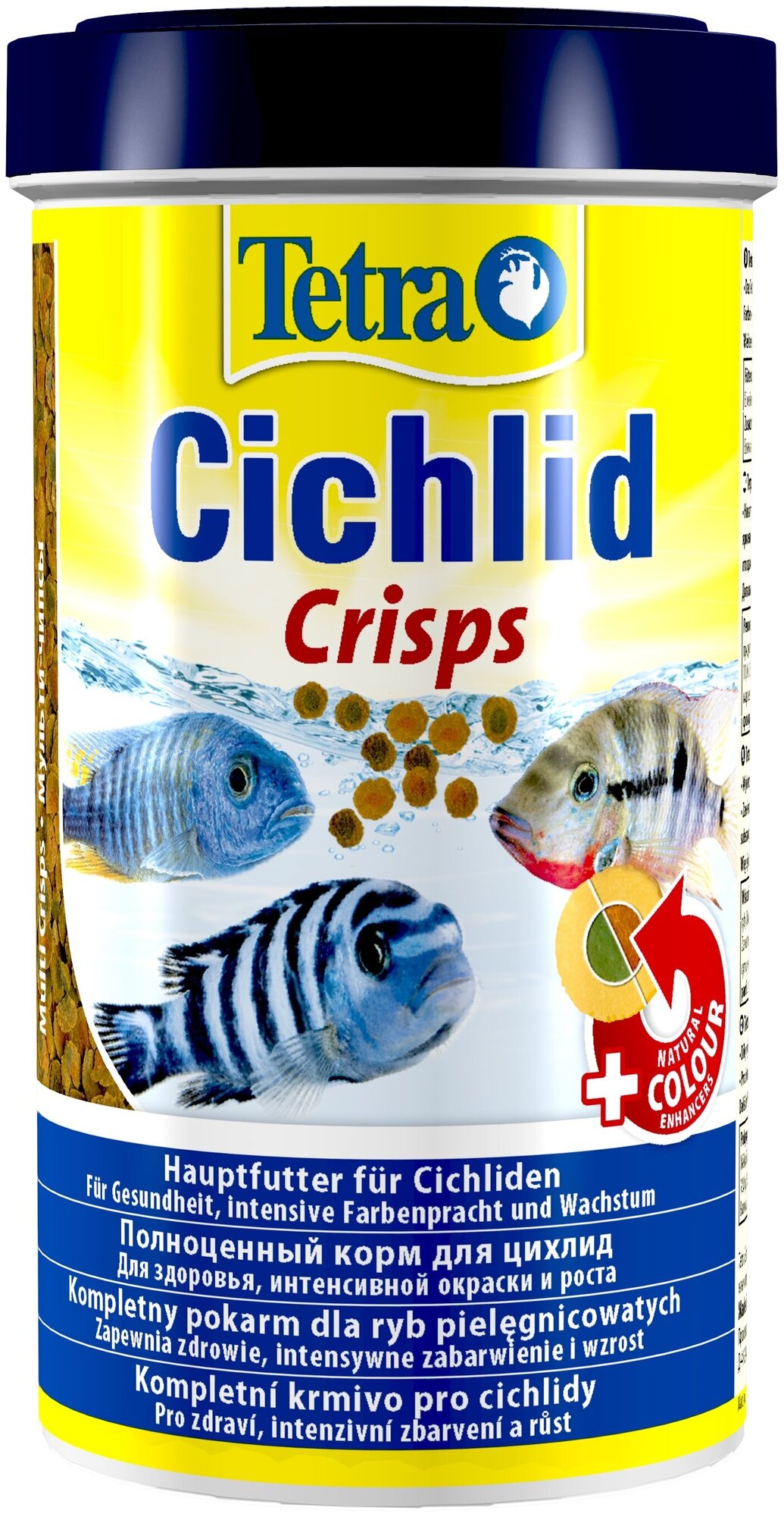 Tetra Cichlid Crisps корм для цихлид в чипсах, 500 мл - фотография № 1