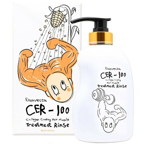 Бальзам-ополаскиватель для волос CER-100 Collagen Coating Hair Muscle Treatment Rinse, 500 мл