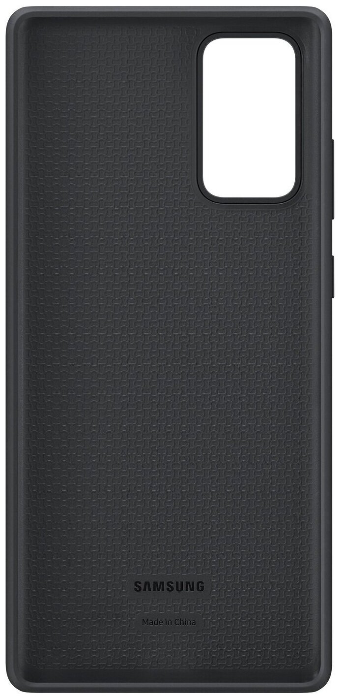 Чехол (клип-кейс) SAMSUNG Silicone Cover, для Samsung Galaxy Note 20, черный [ef-pn980tbegru] - фото №3