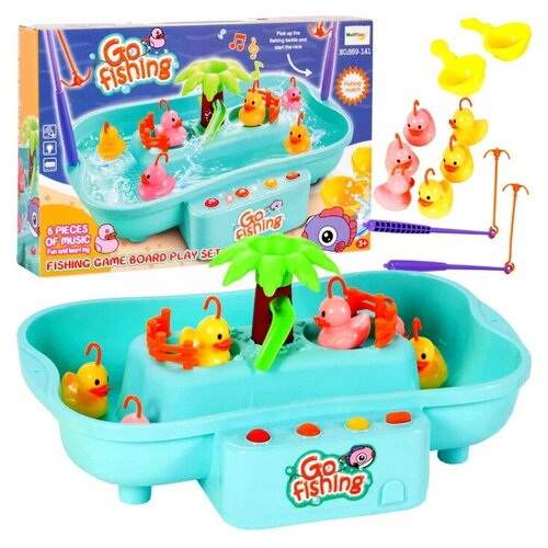 Большая Рыбалка на Море - Игровой Развлекательный Набор с Водой, 20 Аксессуаров, Beibe Good, Световые и Звуковые Эффекты