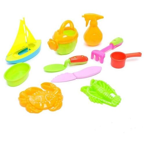 Песочный набор Морское приключение 10 предметов цвета 675₽