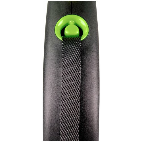 Рулетка Black Design S (до 12 кг) 5 м трос черный/зеленый flexi flexi коробка для лакомств или одноразовых пакетов светло серая 100 г