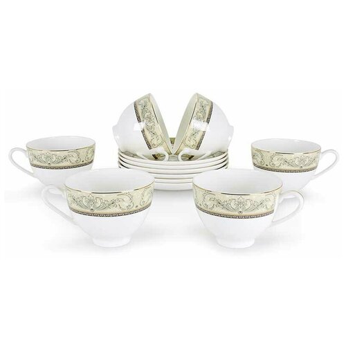 Набор чайных пар Акку Людовик, на 6 персон