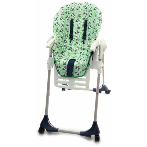 Съемный чехол на детский стульчик для кормления из хлопка, накидка на детский стул с поролоном чехол на стульчик для кормления универсальный совушки