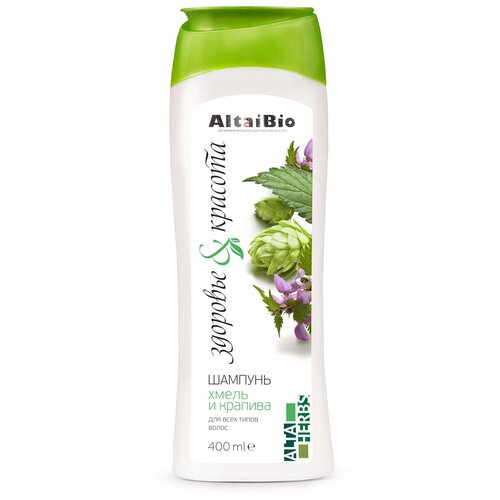 Шампунь AltaiBio хмель крапива 400 мл 280₽
