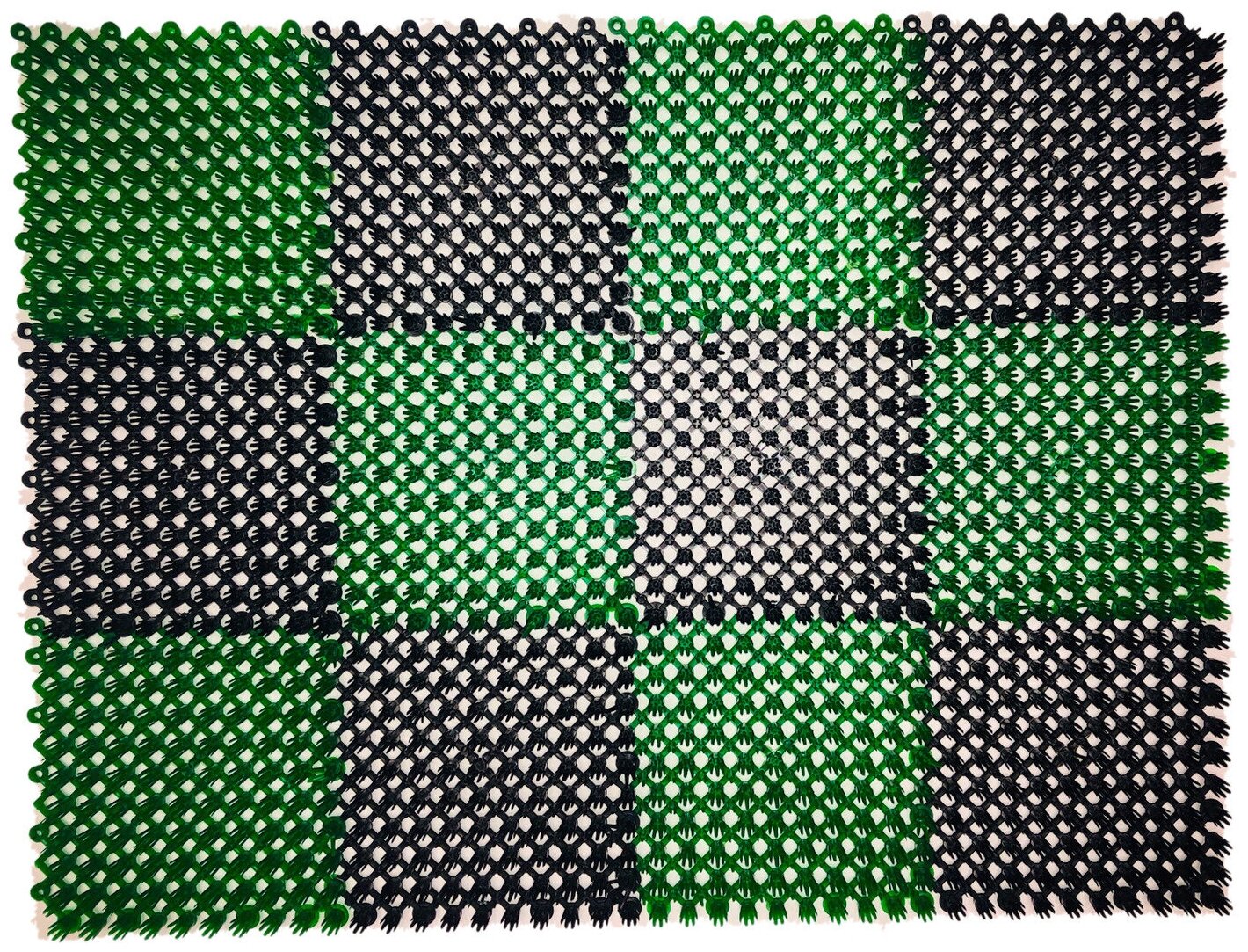Коврик Травка 42х56 см чёрно-зелёный