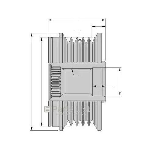 BEHR-HELLA 9XU 358 038-811 Обгонная муфта генератора RENAULT/NISSAN 1.5DCi 05=>