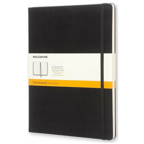 Блокнот Moleskine CLASSIC QP090 XLarge 190х250мм 192стр. линейка твердая обложка черный