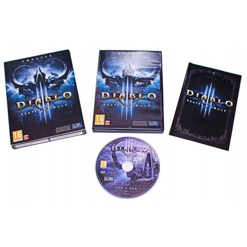 Diablo III Reaper of Souls DVD-box Польское издание (без ключа активации). Сувенир