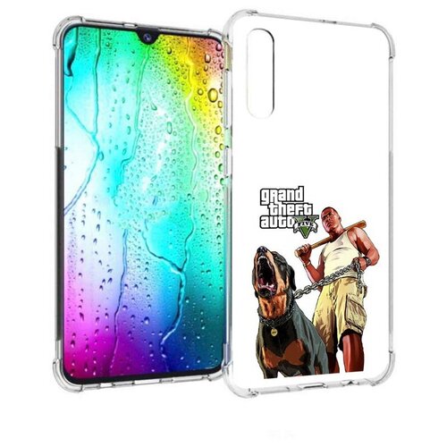 Чехол задняя-панель-накладка-бампер MyPads GTA грозная собака для Samsung Galaxy A30s/Samsung Galaxy A50s противоударный