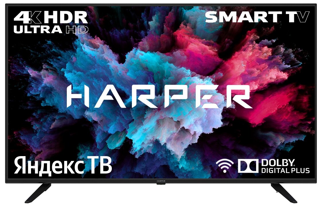 50" (127 см) Телевизор LED Harper 50U660TS черный