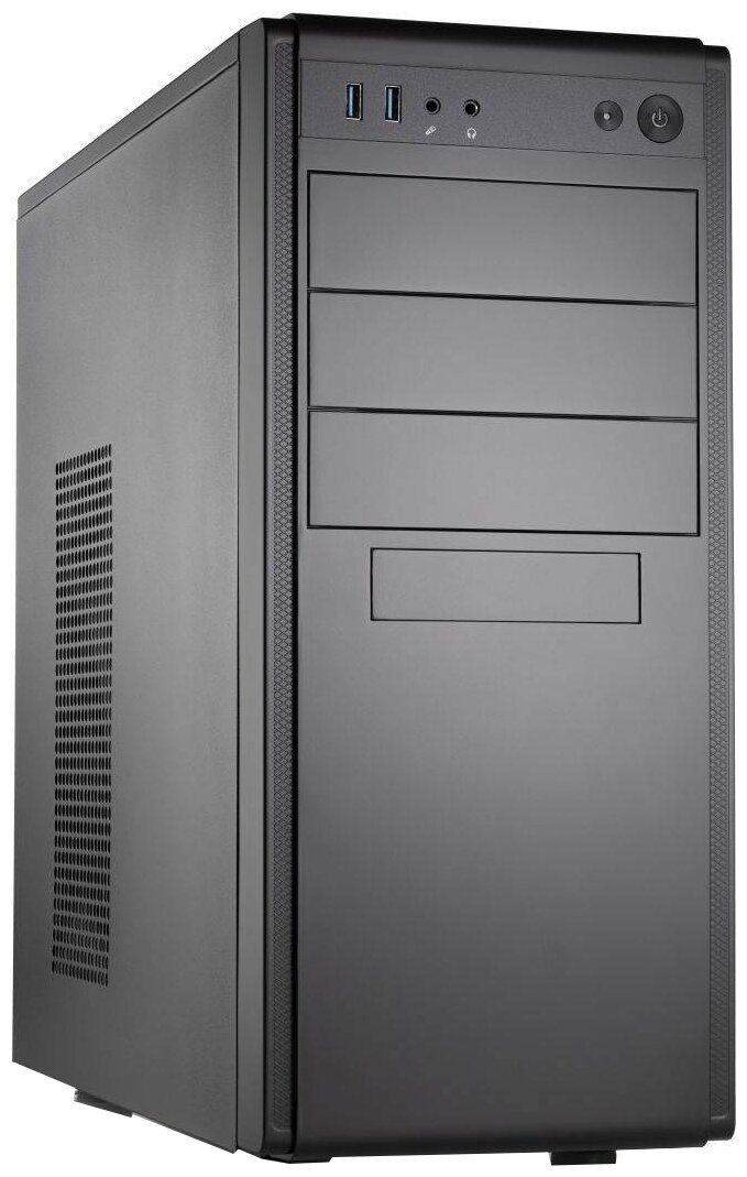 Корпус Foxline FL-886 ATX, Midi-Tower, Без БП черный (FL-886-U32)