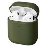 Чехол Uniq для Airpods LINO Liquid silicone green - изображение