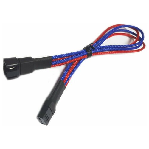 Аксессуар Удлинитель Nanoxia 4-pin PWM 30cm Blue-Red NXPWV3EBR кабель удлинительный 4 pin 4 pin 0 3м nanoxia nxpwv3ebr