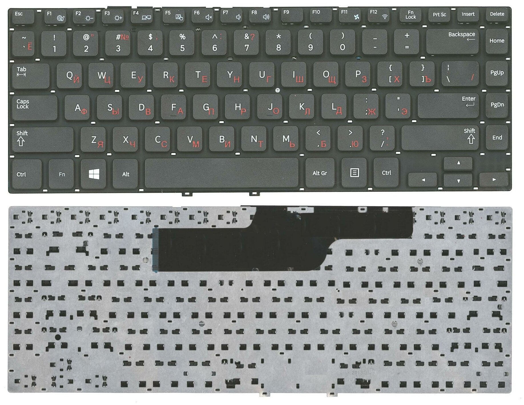 Клавиатура для ноутбука Samsung 355V4C-S01 черная