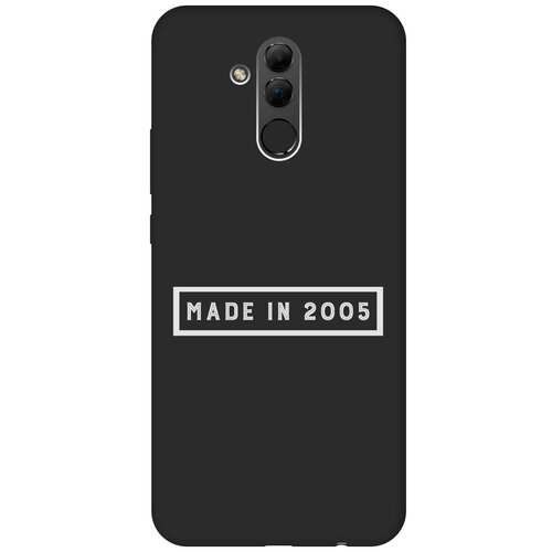 Матовый Soft Touch силиконовый чехол на Huawei Mate 20 Lite, Хуавей Мейт 20 Лайт с 3D принтом 2005 W черный матовый soft touch силиконовый чехол на huawei mate 20 lite хуавей мейт 20 лайт с 3d принтом chaos w черный