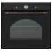 Духовой шкаф электрический SIMFER B6EL77017 черный/бронза (ретро, аналог. таймер)