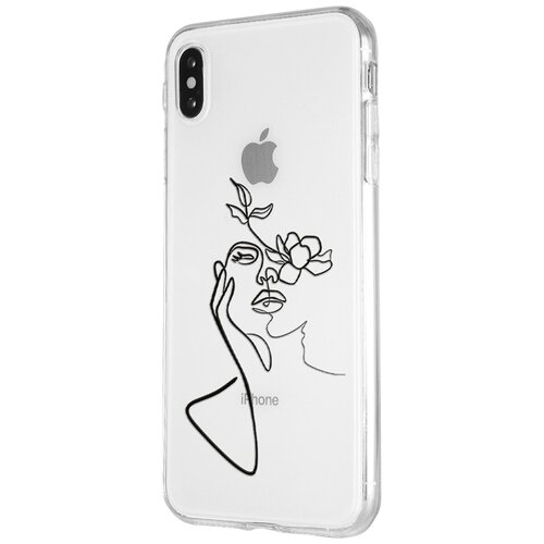 Силиконовый чехол Mcover для Apple iPhone XS Max с рисунком Девушка силиконовый чехол mcover для apple iphone xs max с рисунком девушка с тату