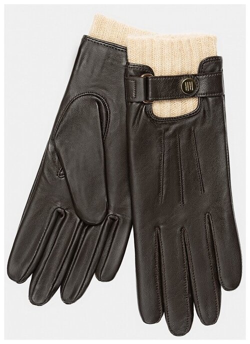 Перчатки RALF RINGER, демисезон/зима, натуральная кожа, подкладка, размер 7,5, коричневый