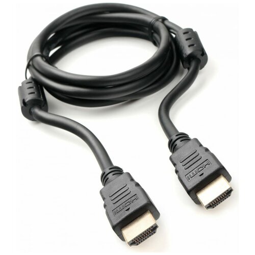 Кабель HDMI Cablexpert CCF2-HDMI4-5, 1,5 м, v2.0, 19M/19M, черный, позолоченные разъемы, экран, 2 ферритовых кольца