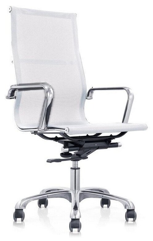 Кресло руководителя Easy Chair сетка белая, хром