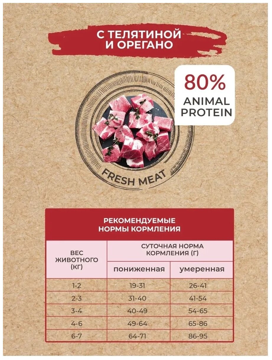 Сухой корм для кошек телятина, орегано Best Dinner Бест Диннер/Veal & Oregano/ 400 гр - фотография № 5