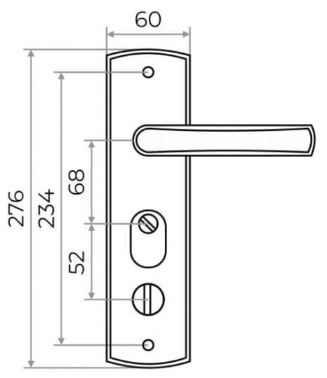 Комплект ручек РД-8022 DGN правый LED (Тип 4) MARLOK - фотография № 4