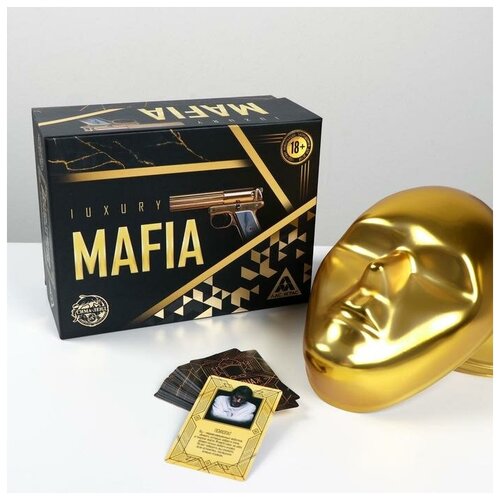 ролевая игра luxury мафия с масками 36 карт ЛАС играс Ролевая игра «Luxury Мафия» с масками, 36 карт, 16+