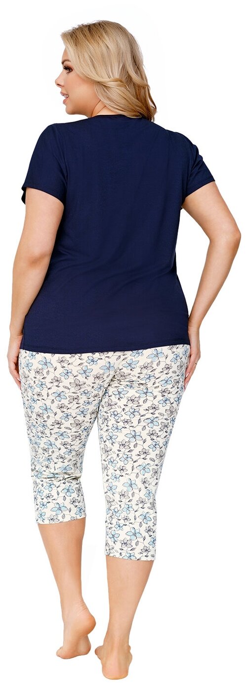 Donna пижама aria plus pyjamas dark blue 4XL синий