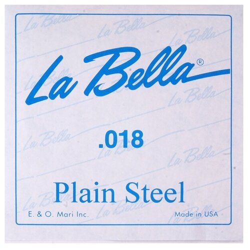 PS018 Отдельная стальная струна без оплетки, 018, La Bella