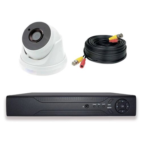 Комплект видеонаблюдения AHD 8Мп PS-link KIT-A801HD 1 камера для помещения система видеонаблюдения 5 мегапикселей на 1 камеру ison greko 1 pro k1