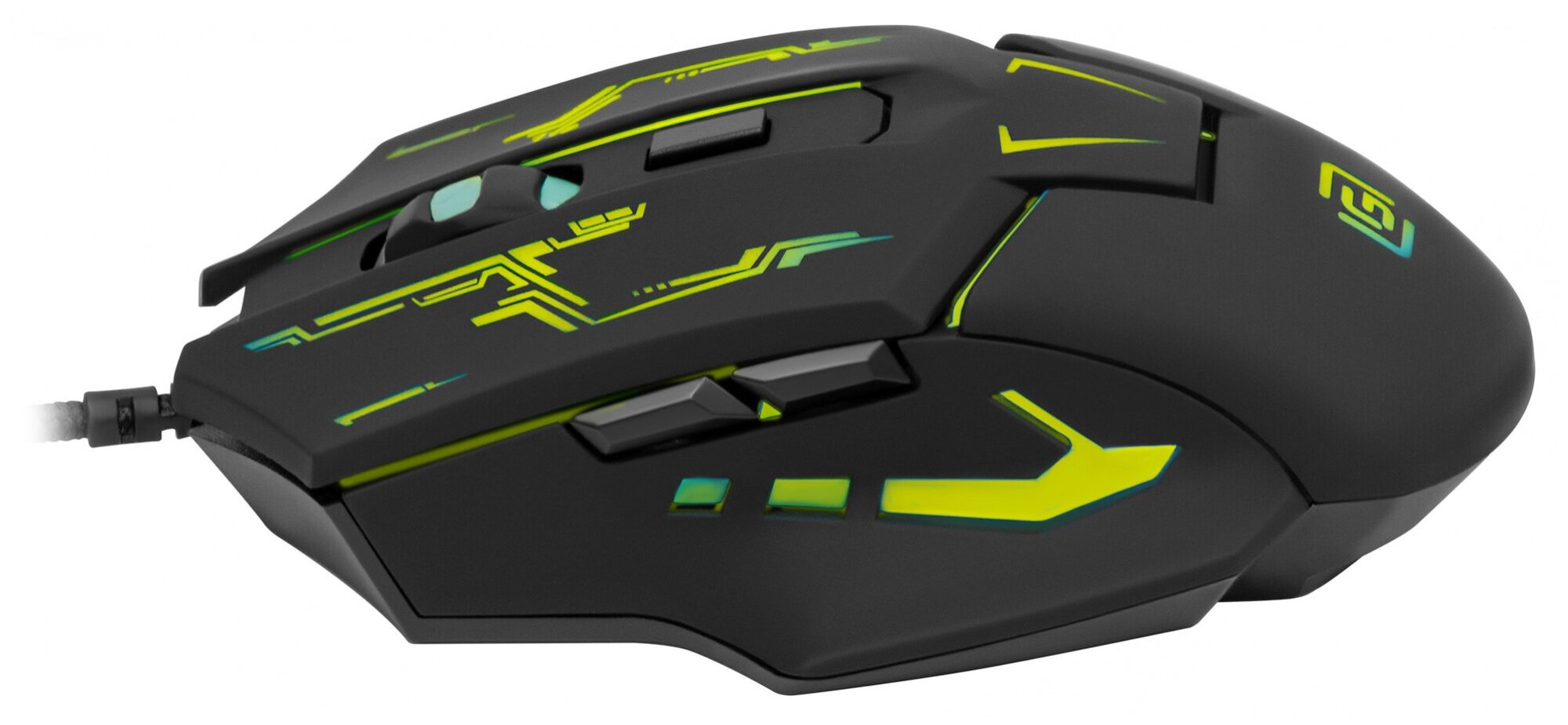 Мышь Оклик 779G черный оптическая 3600dpi USB 6but