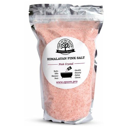 Salt of the Earth Розовая гималайская соль для ванн Himalayan Pink Salt, 0.5 кг salt of the earth розовая гималайская соль мелкая 1 кг