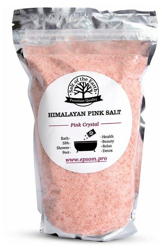 HIMALAYAN PINK SALT Крымская морская розовая соль для ванн 500 г.