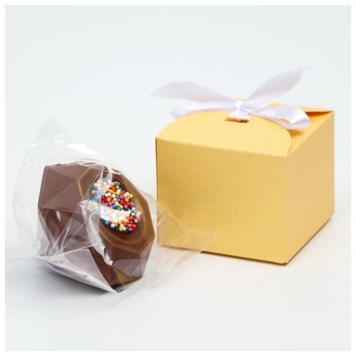 Шоколадная бомбочка с маршмеллоу "Счастье внутри", молочный шоколад, 38 г 6927459