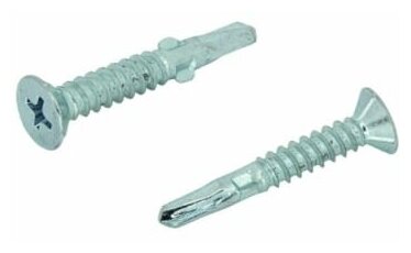 Саморез дерево/металл потайн. flugel 4.8х38 ц ph 2 (упак 1000 шт) — фото 1