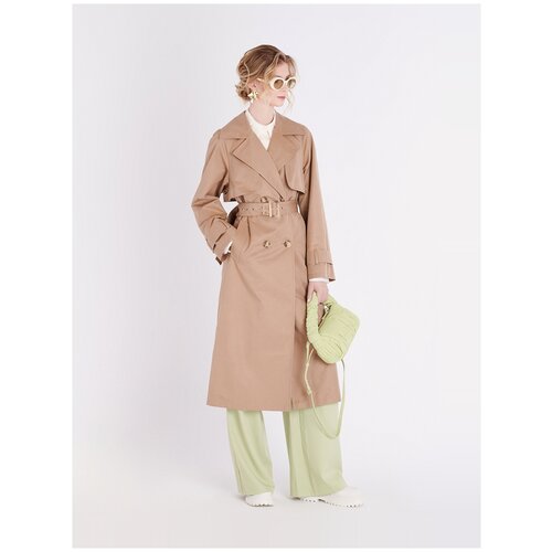 Тренчкот Zarya MODY, демисезон/лето, размер 42, бежевый