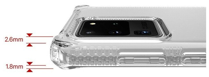 Чехол антибактериальный ITSKINS SPECTRUM CLEAR для Samsung Galaxy S20 Ultra прозрачный - фото №4