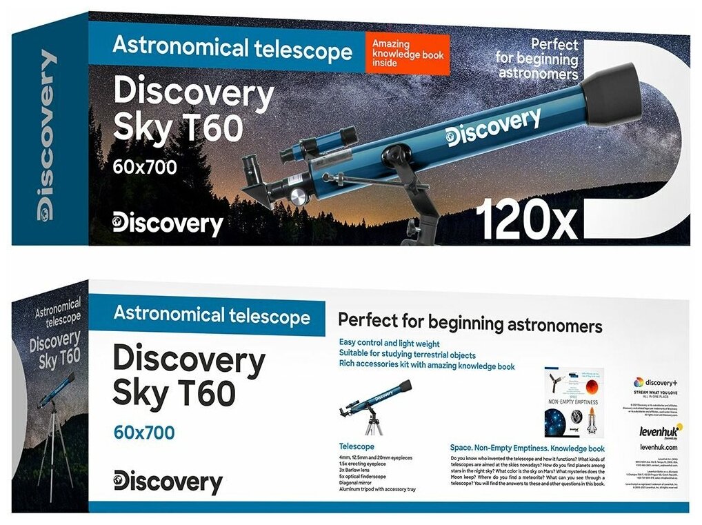 Телескоп Discovery Sky T60 с книгой - фото №2