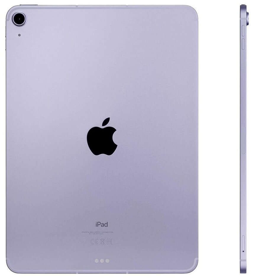 10.9" Планшет Apple iPad Air 2022 M1, 256 ГБ, Wi-Fi, iPadOS, purple