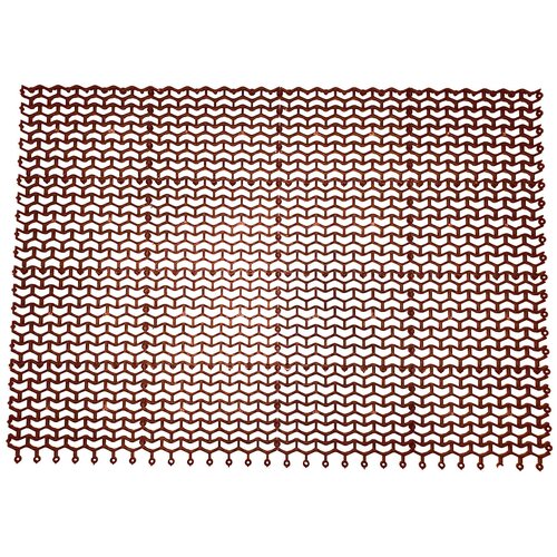 Коврик грязесборный Волна 57х80 см серый придверный