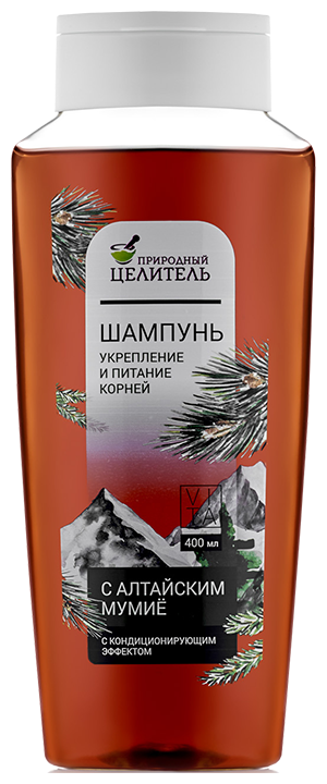 Природный целитель шампунь с Алтайским Мумиё для роста волос, 400 мл