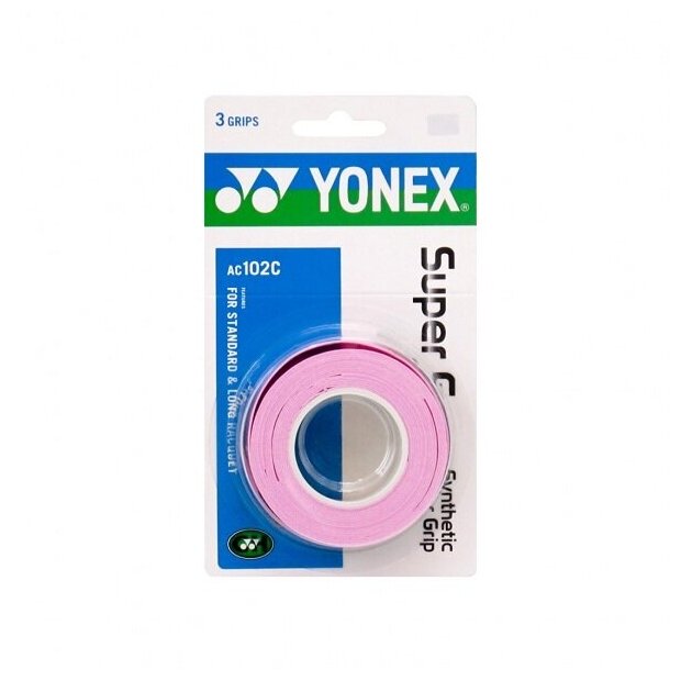 Обмотка для ручки ракетки Yonex Overgrip AC102C х3 Light Pink