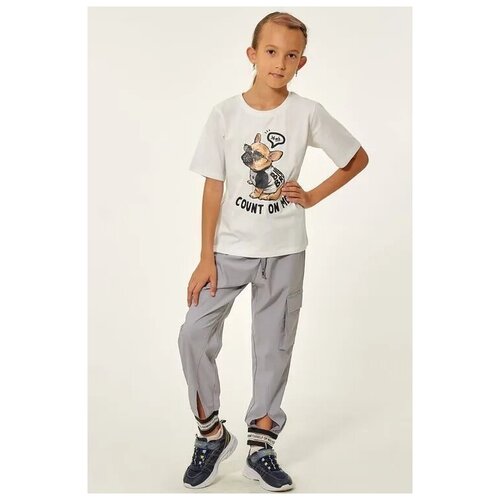 фото Брюки colabear, размер 160 см, серый, 185486