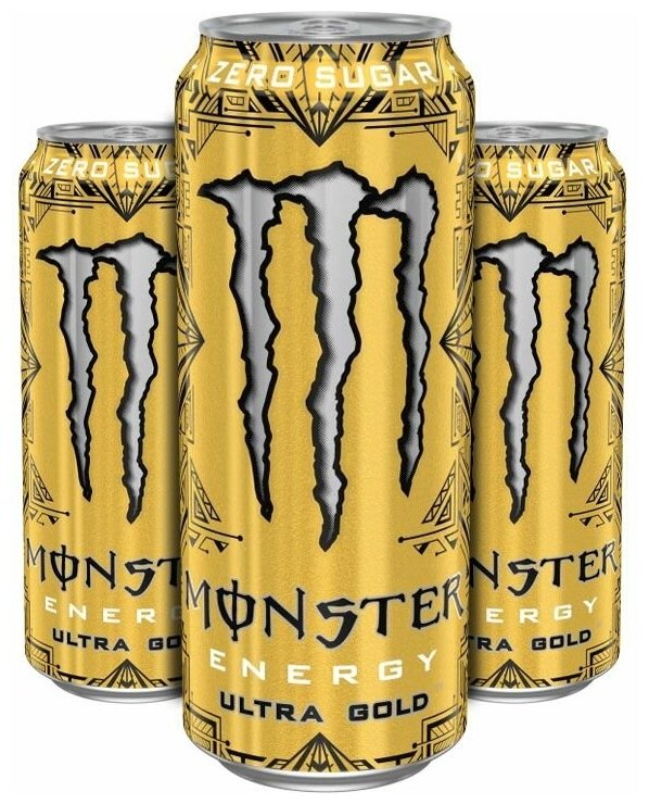 Энергетический напиток Monster Energy Ultra Gold / Монстер Энерджи Ультра Голд 500мл (Европа) - фотография № 1