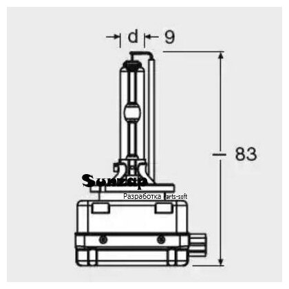 OSRAM 66340 лампа головного света D3S 12V 35W 4150K 1ШТ.