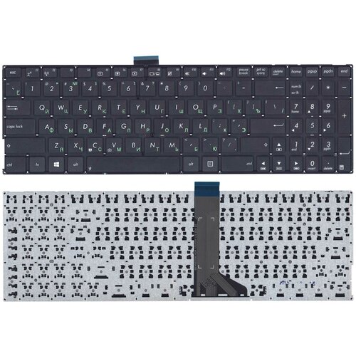 Клавиатура для ноутбука Asus X555L X553 черная (плоский ENTER) нижняя часть корпуса ноутбука asus x554l x555l x554la x554lj 13n0 r7a0641 черная