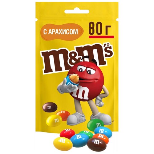Конфеты Драже M&M`s с арахисом, 80г