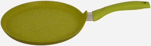 Изображение товара Сковорода блинная литая с антипригарным покрытием KUKMARA линия "Тренд" (Лайм) д. 22 см