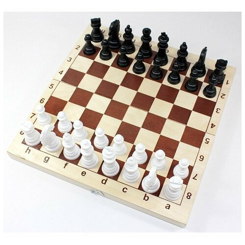 Настольная игра Шахматы пластмассовые 29х29см в дер. уп арт.03878 игра настольная шахматы пластмассовые в деревянной упаковке поле 29см х 29см